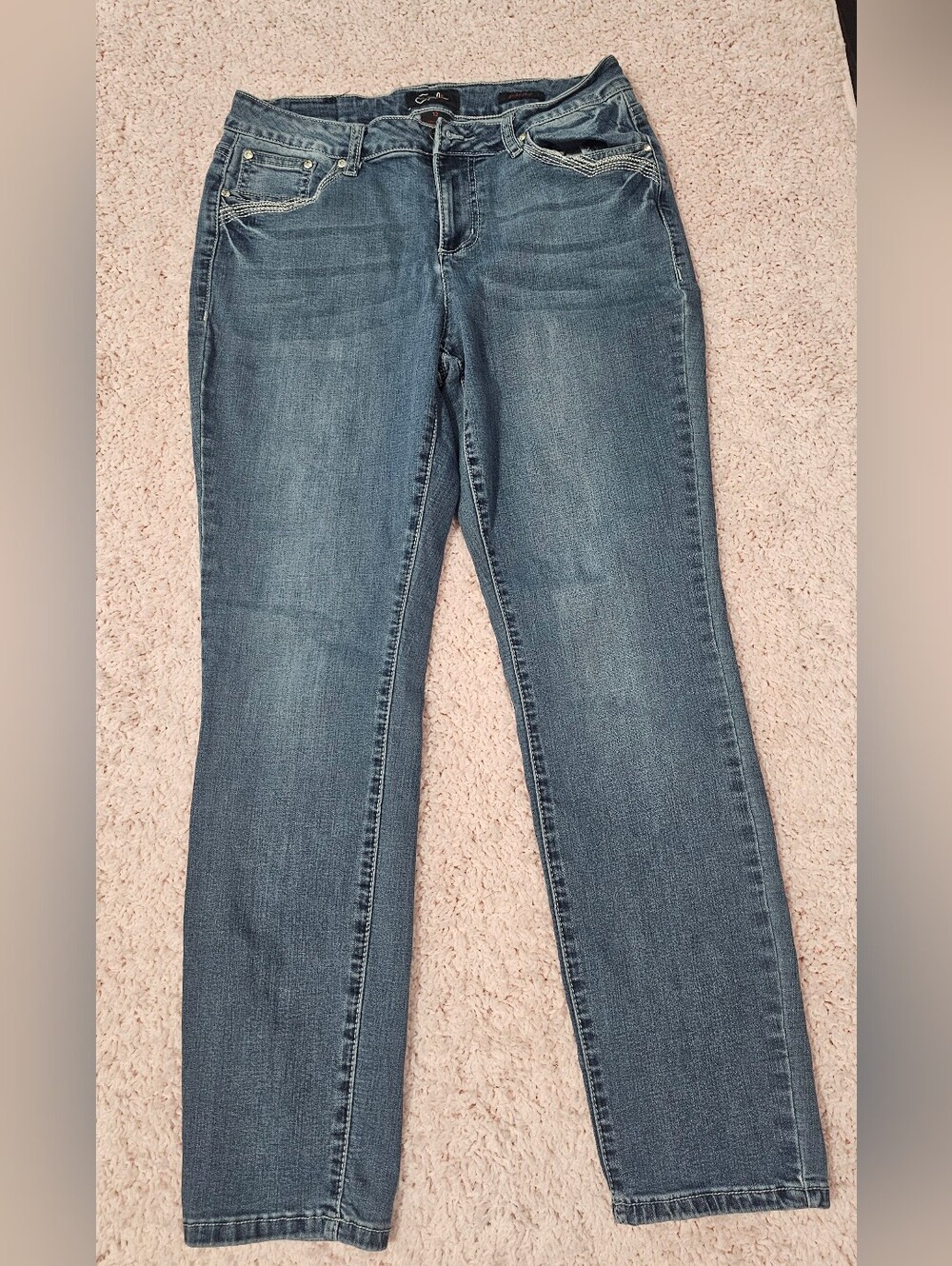 Earl Jeans Women's Medium Blue Straight Leg Jeans